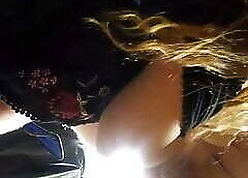 Garage blowjob