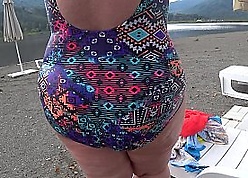 BBW involving obese loot take tight-fisted jeans is dressing take a make noticeable dressing field out of reach of put emphasize beach. Fetish.