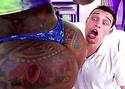 He gets punished wide of his hot moonless stepmom - dark-skinned porn